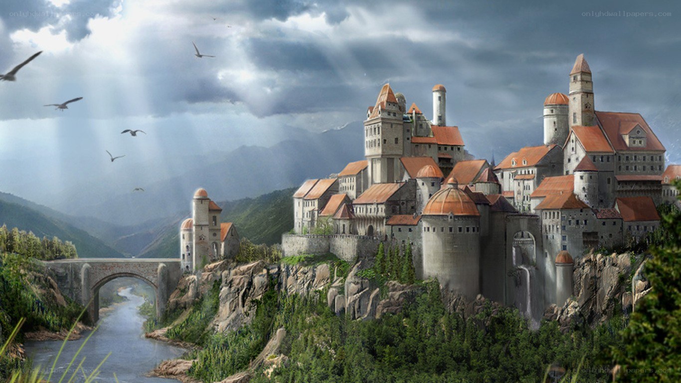 Medieval castle on a cliff