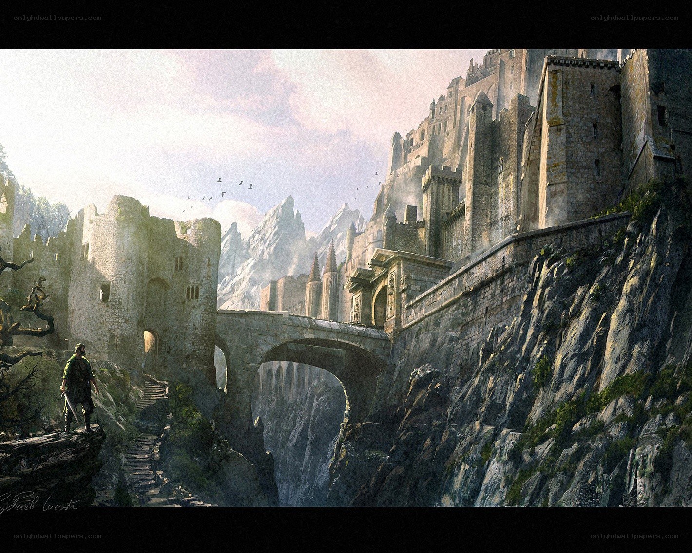 Medieval castle on a cliff