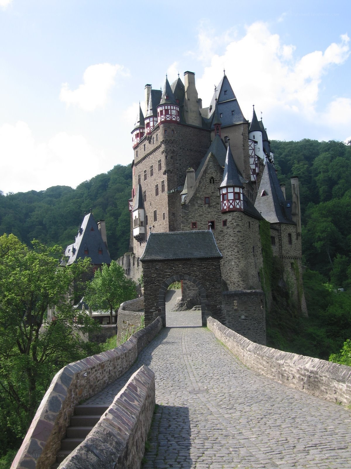 Medieval castle on a hill