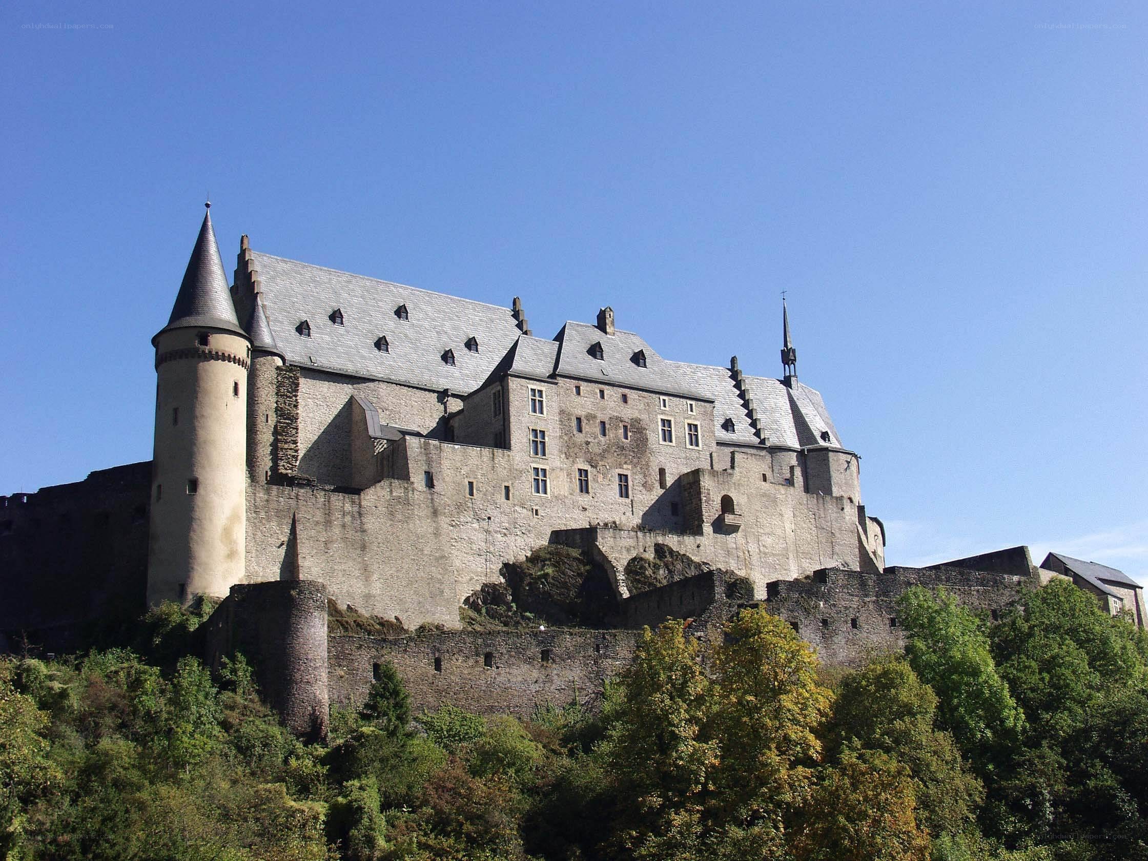 Medieval castle on a hill