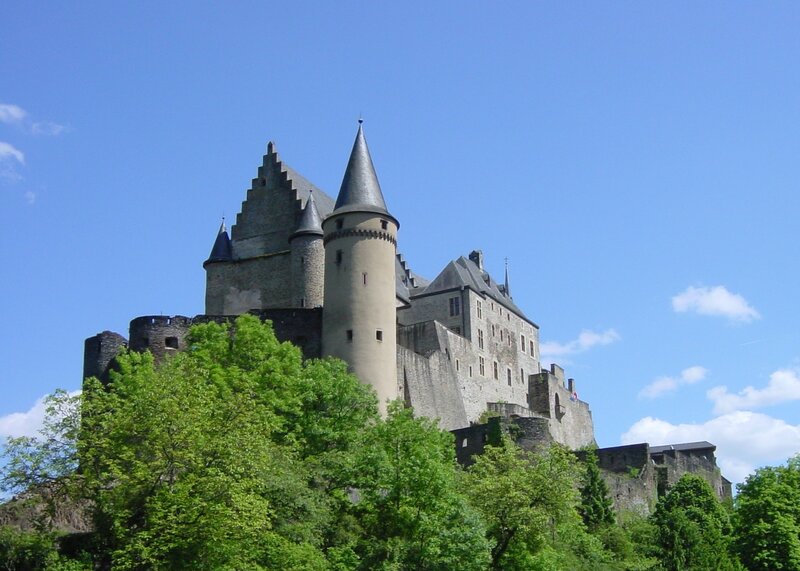 Medieval castle on a hill