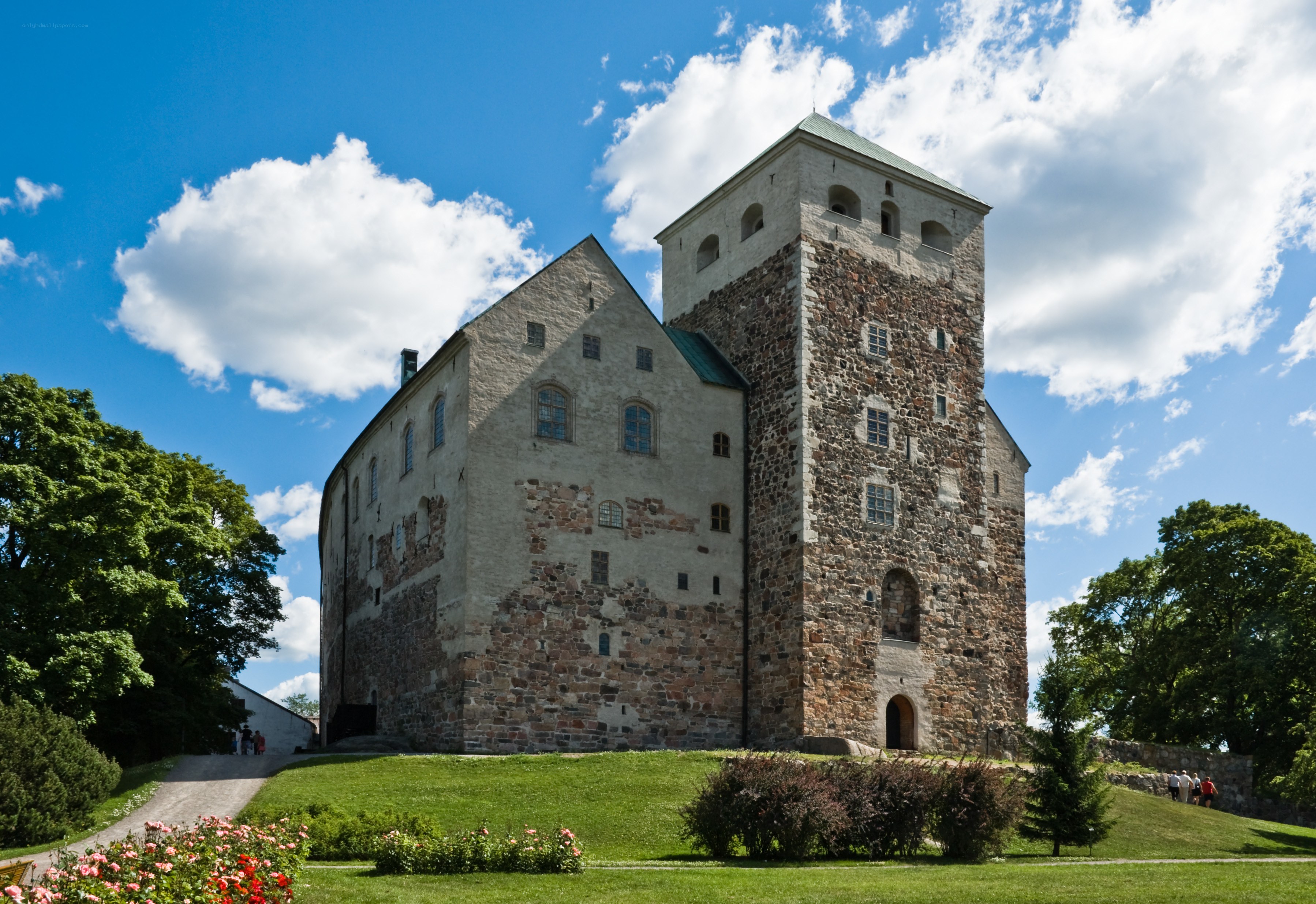medieval castle on a sunny day