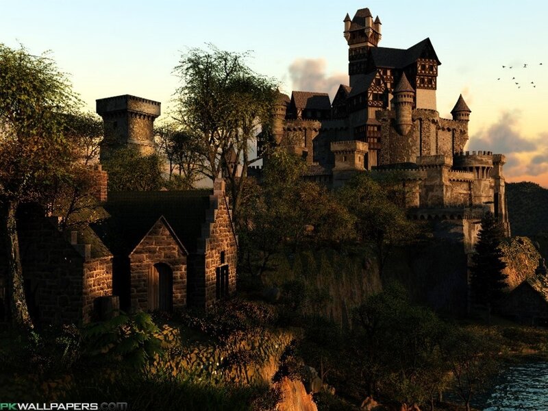 Medieval Castle on Cliff