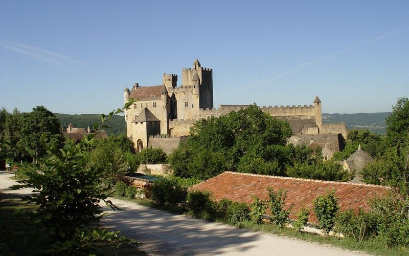 Medieval Castle on Hill — Blue, Serene