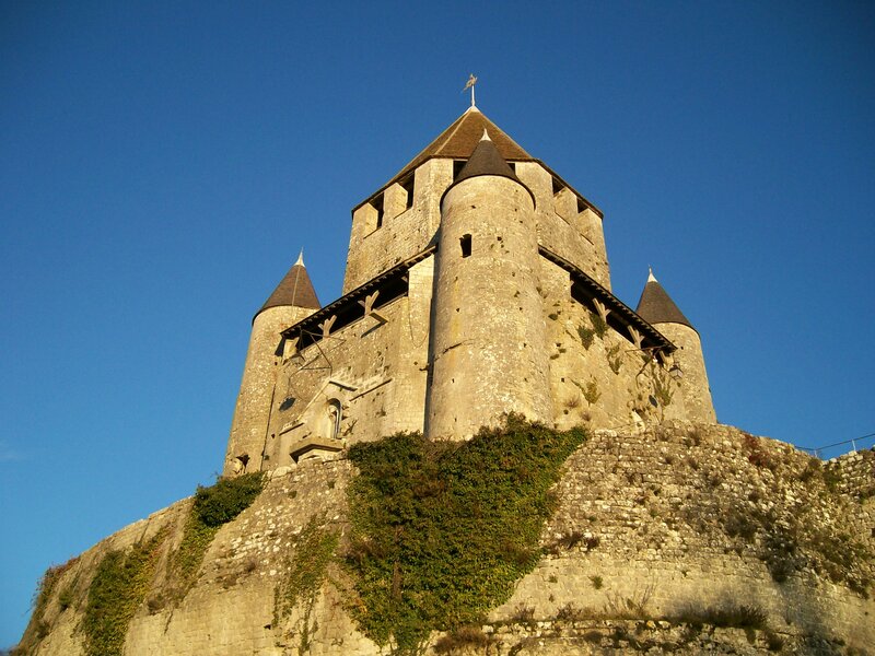 Medieval Castle on Hill — Blue