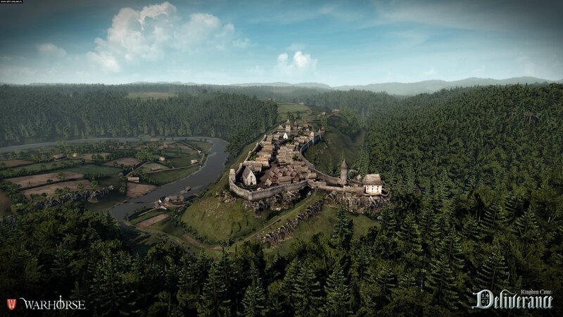 Medieval Castle on Hill — Green, Serene