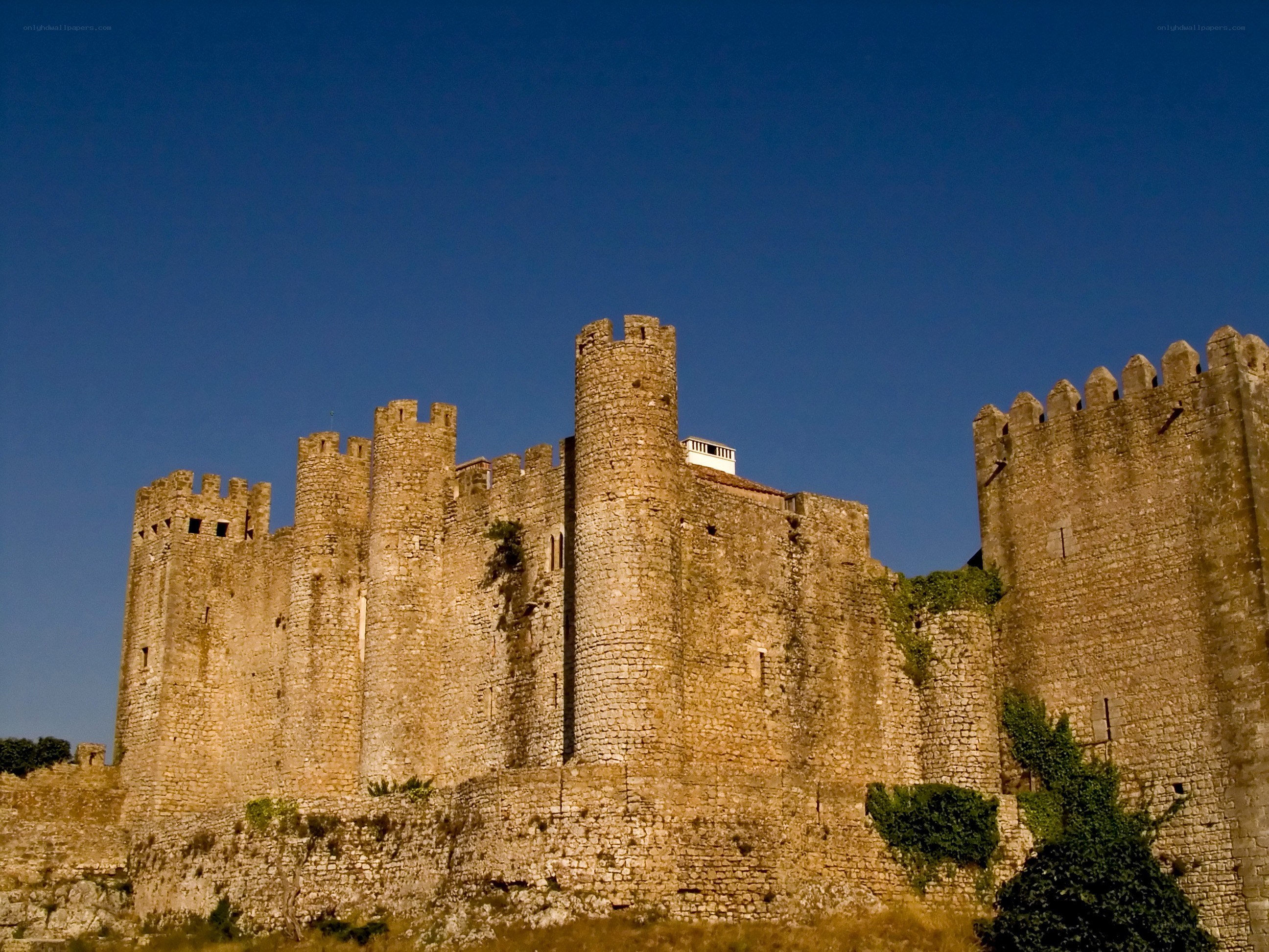 Medieval castle under blue sky