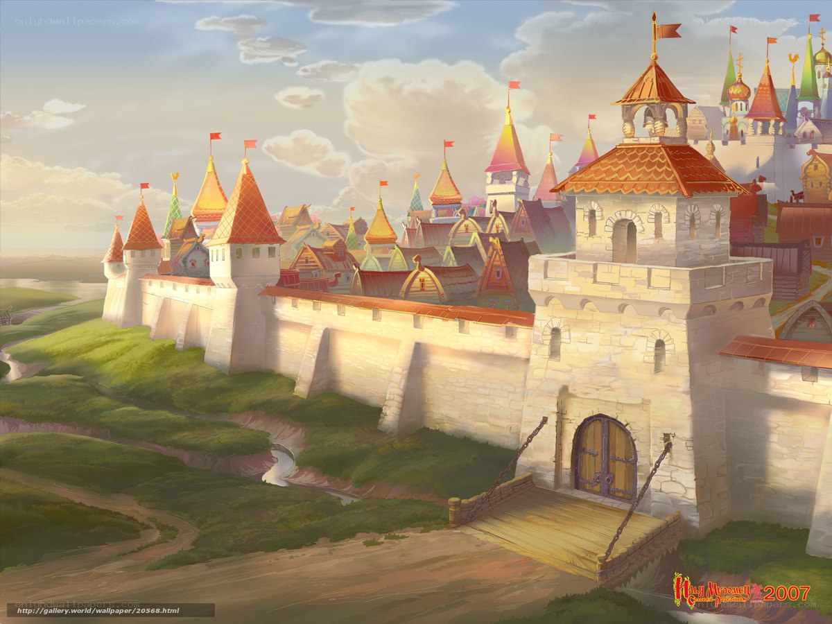 Medieval castle village