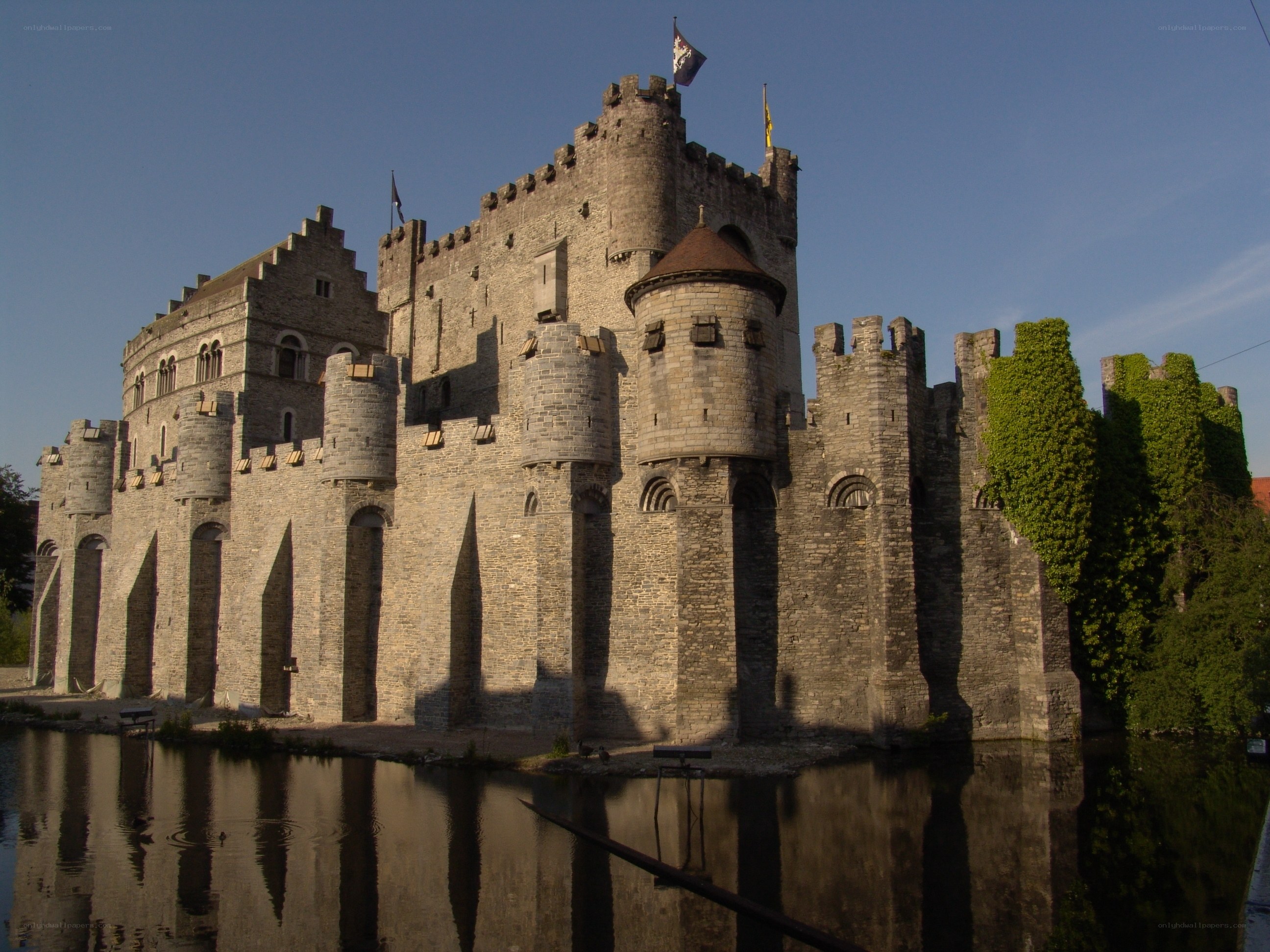 Medieval castle with moat