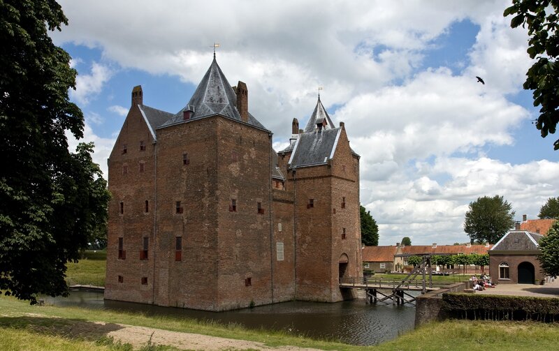 Medieval castle with moat
