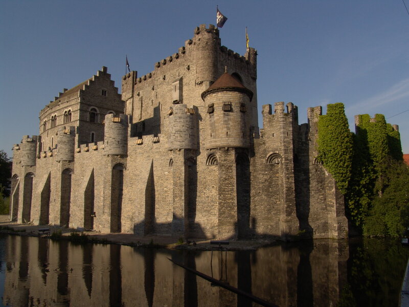 Medieval Castle with Moat — Gray, Serene
