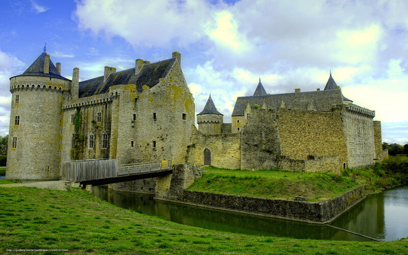 Medieval castle with moat