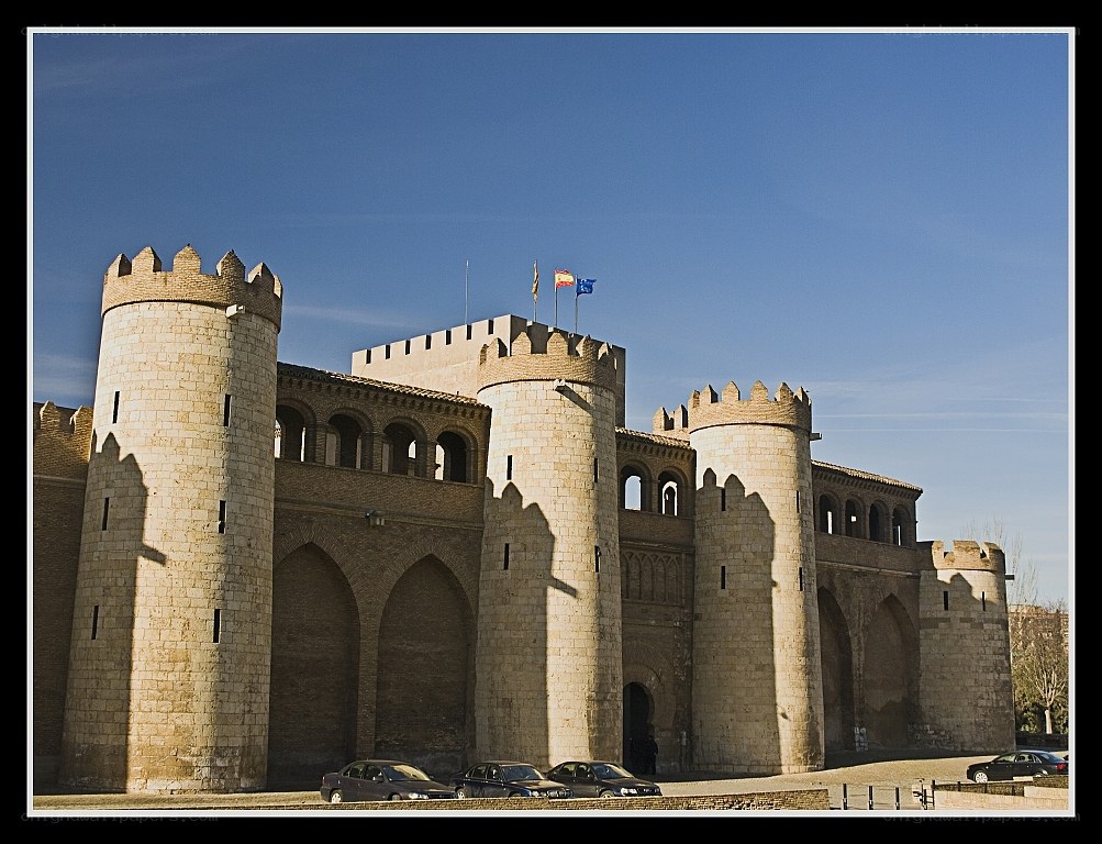 Medieval castle with towers