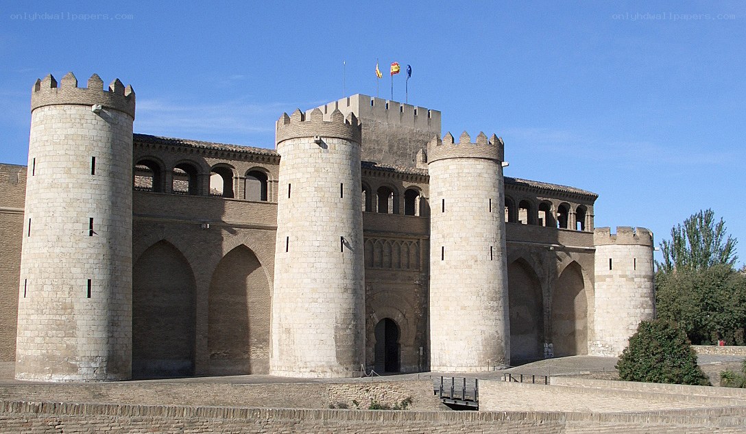 Medieval castle with towers
