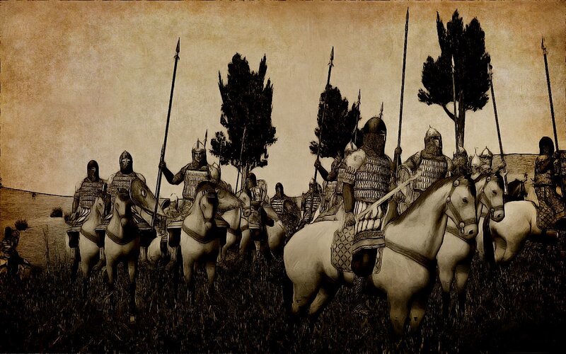 medieval cavalry charge