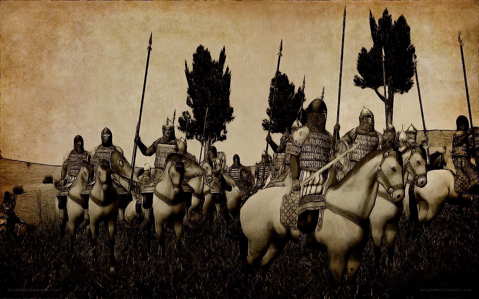 medieval cavalry charge