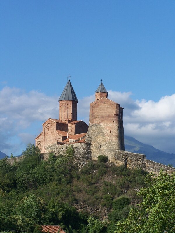 Medieval church on a hill