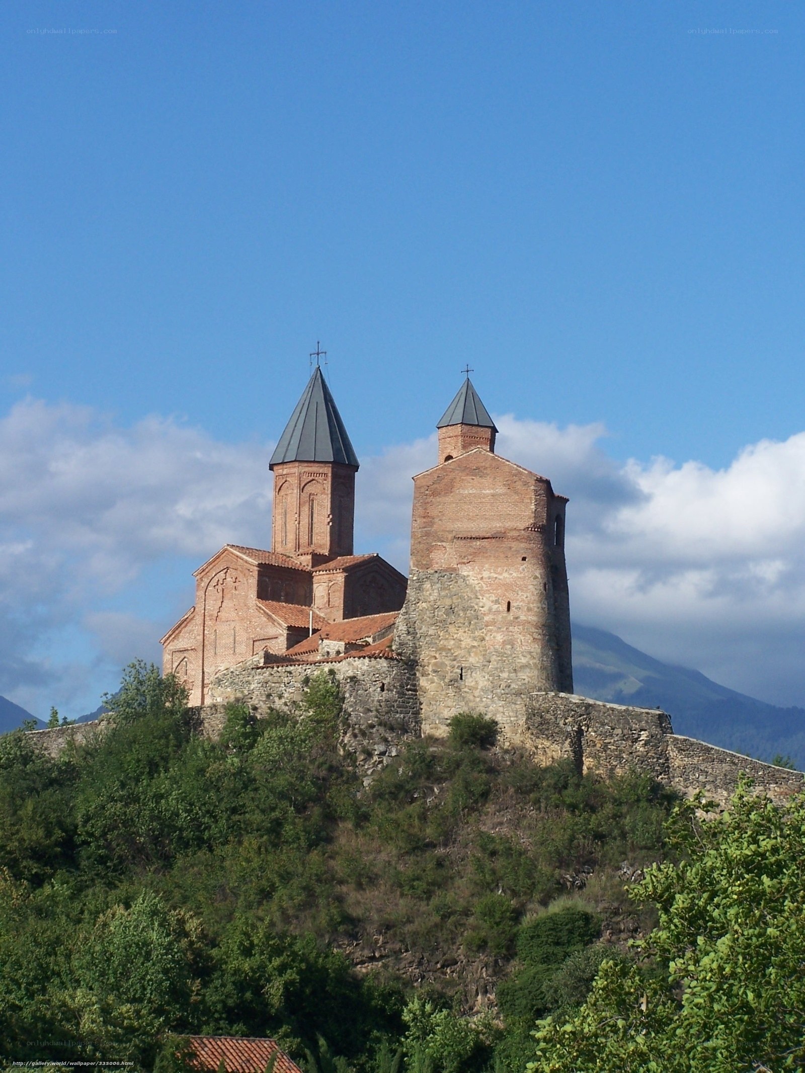 Medieval church on a hill