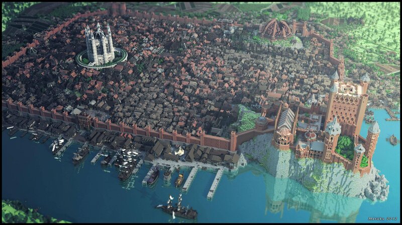 Medieval City in Block Form