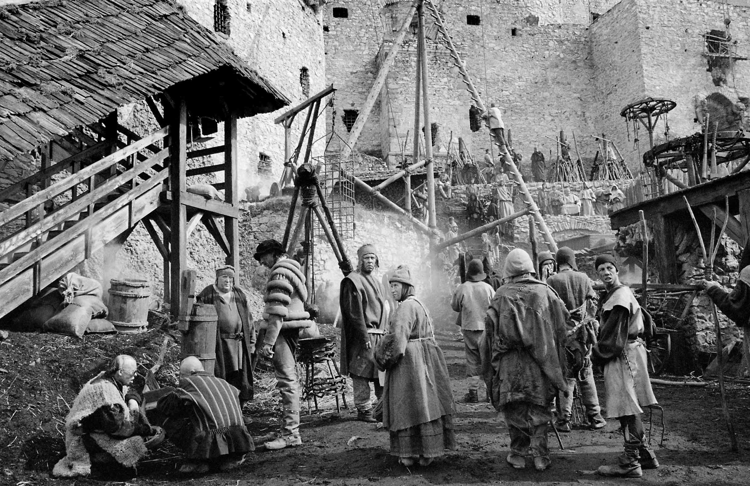 Medieval construction site