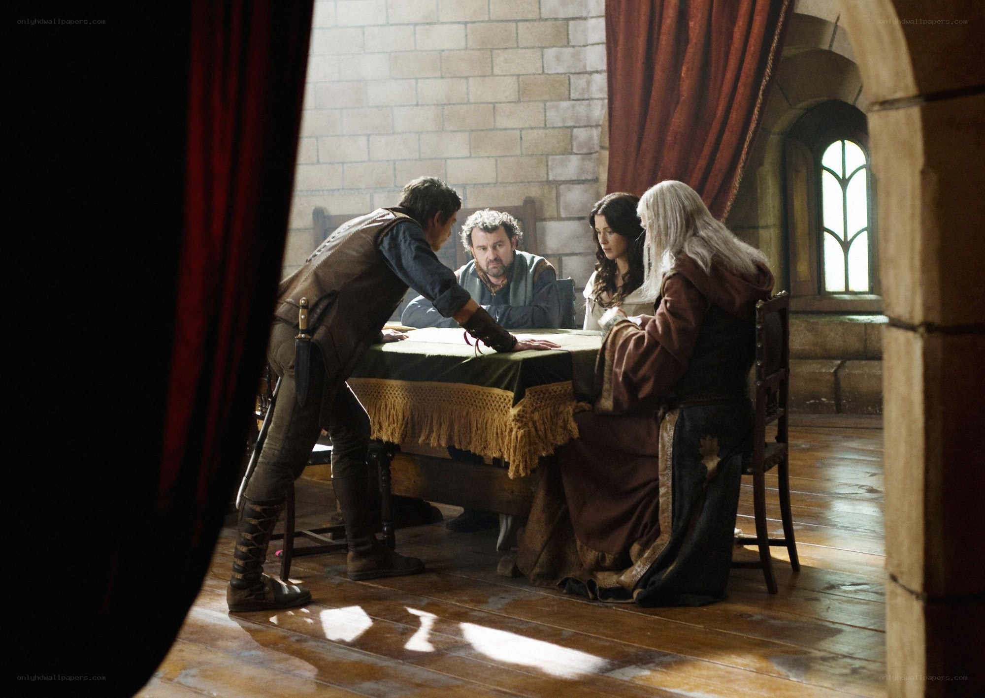 Medieval council meeting