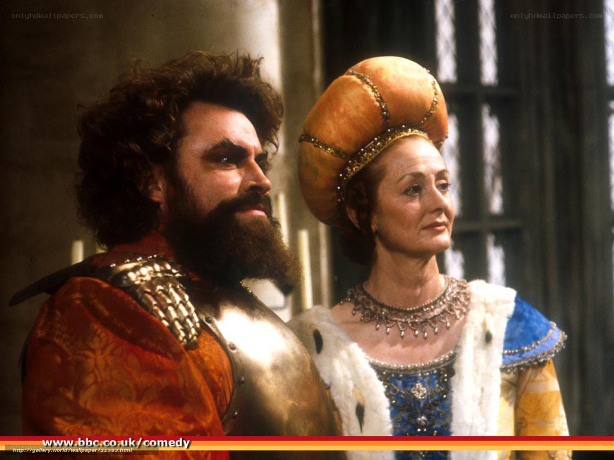 Medieval couple in regal attire