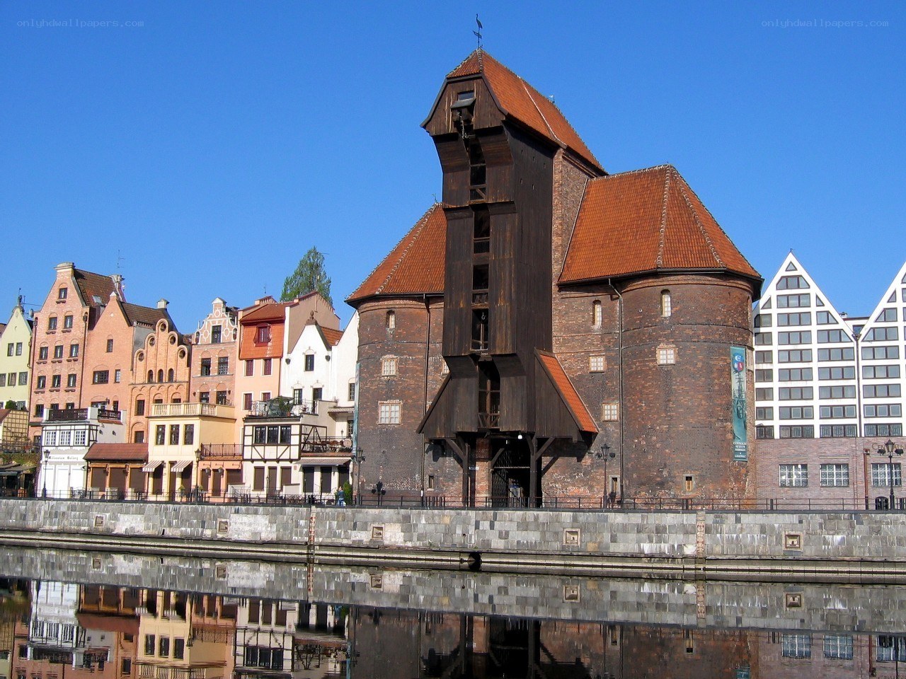 Medieval crane in Gdansk
