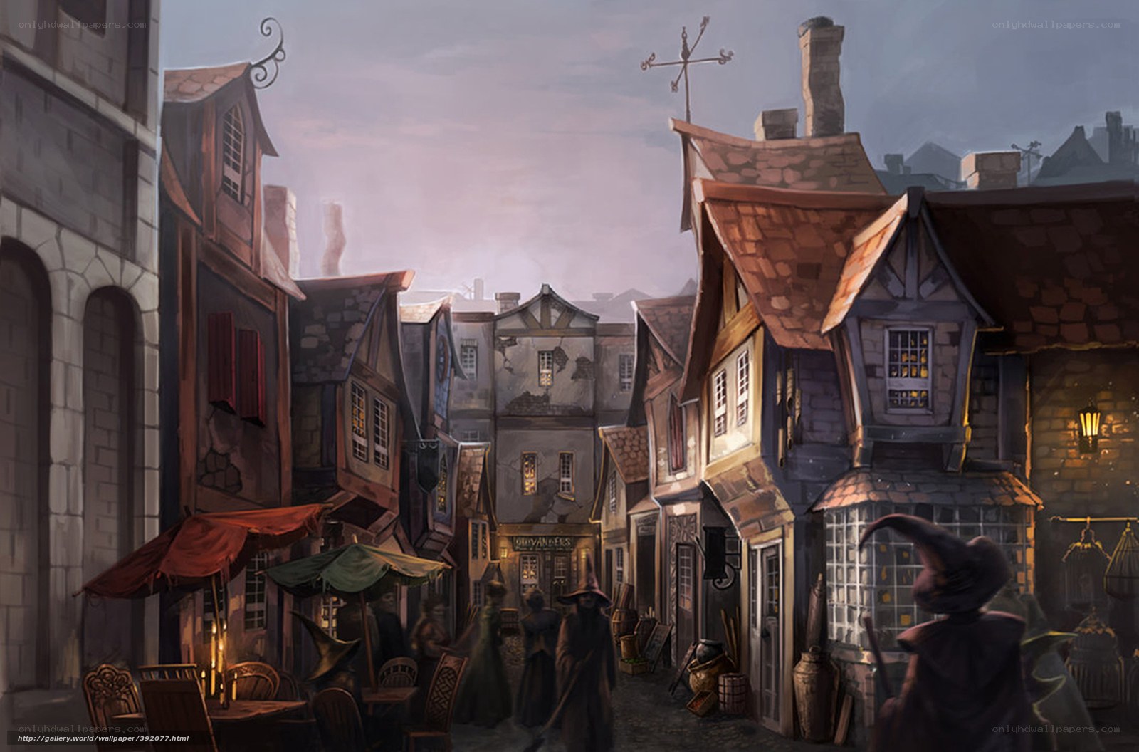 medieval fantasy alleyway