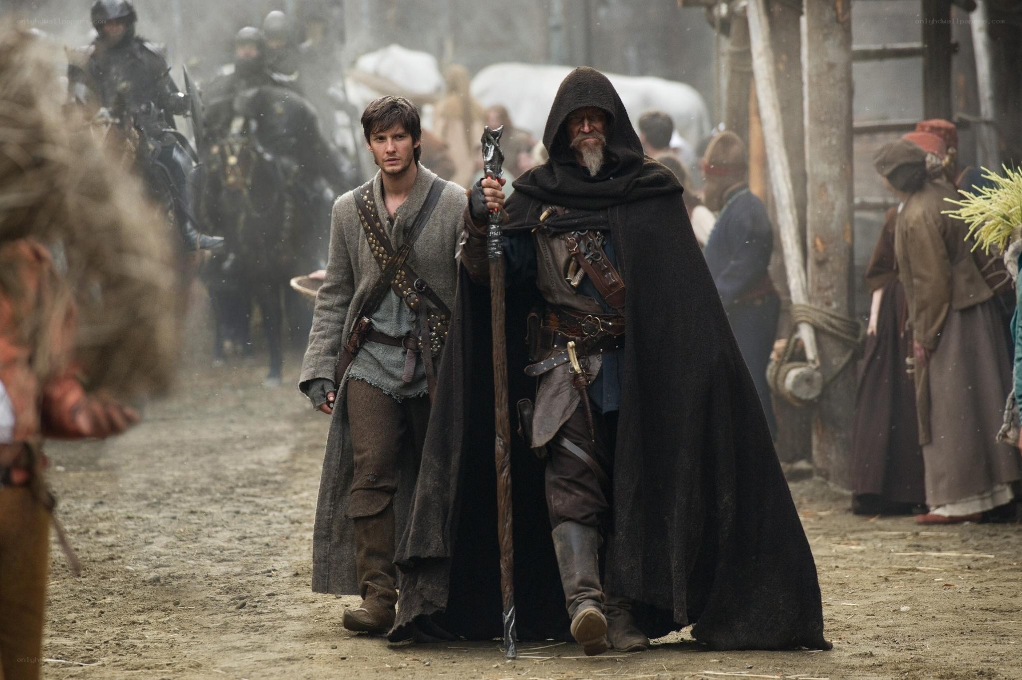 Medieval fantasy scene with two men