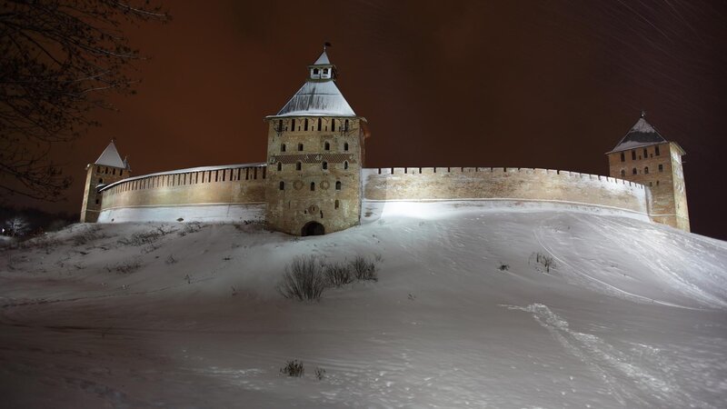Medieval Fortress in Snow