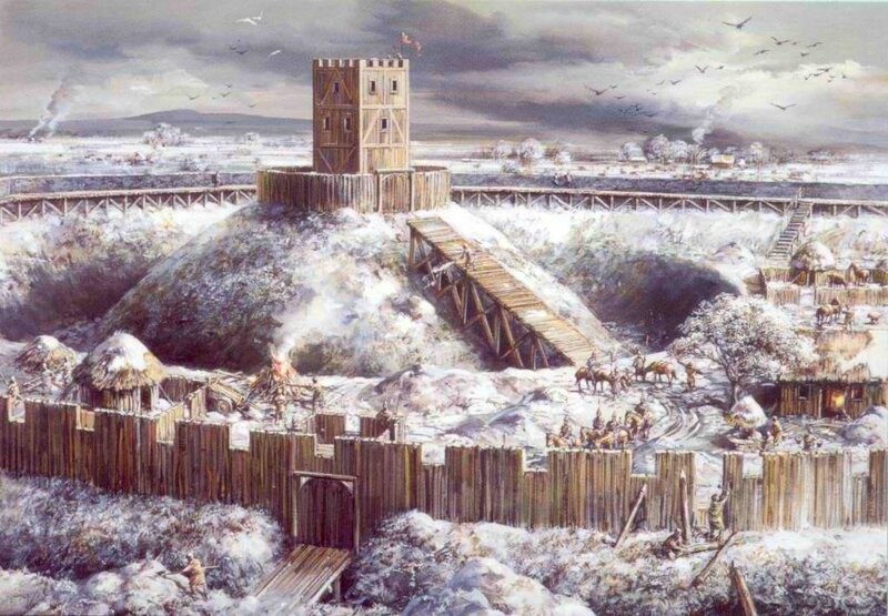 Medieval Fortress in Winter