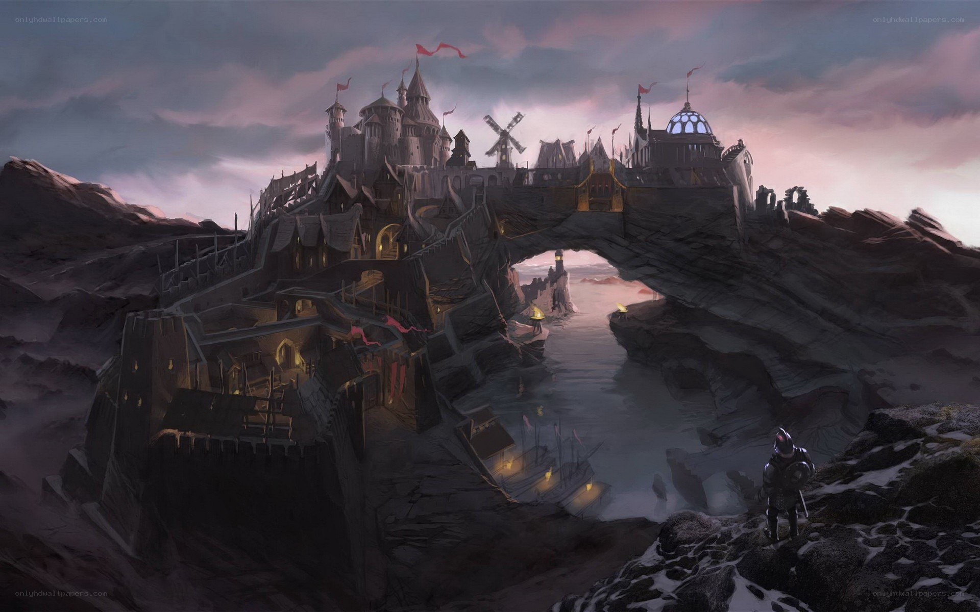 Medieval fortress on a cliff