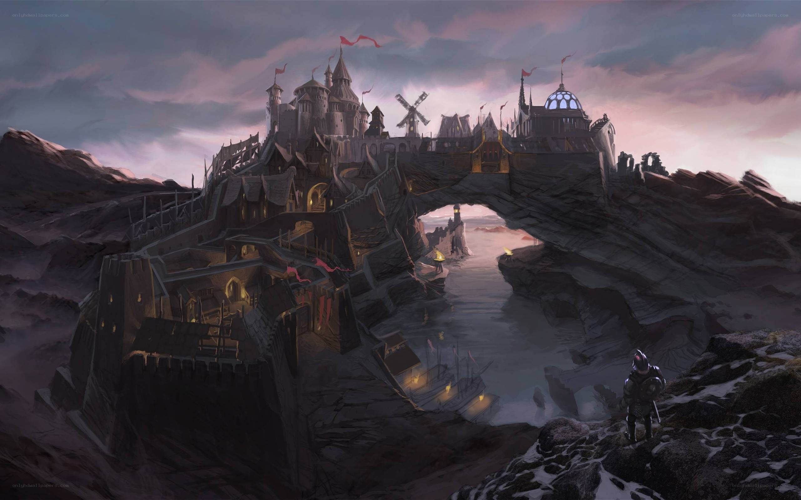 Medieval fortress on a cliff