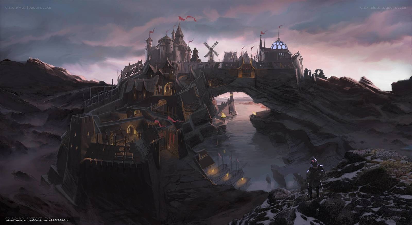 Medieval fortress on a cliff