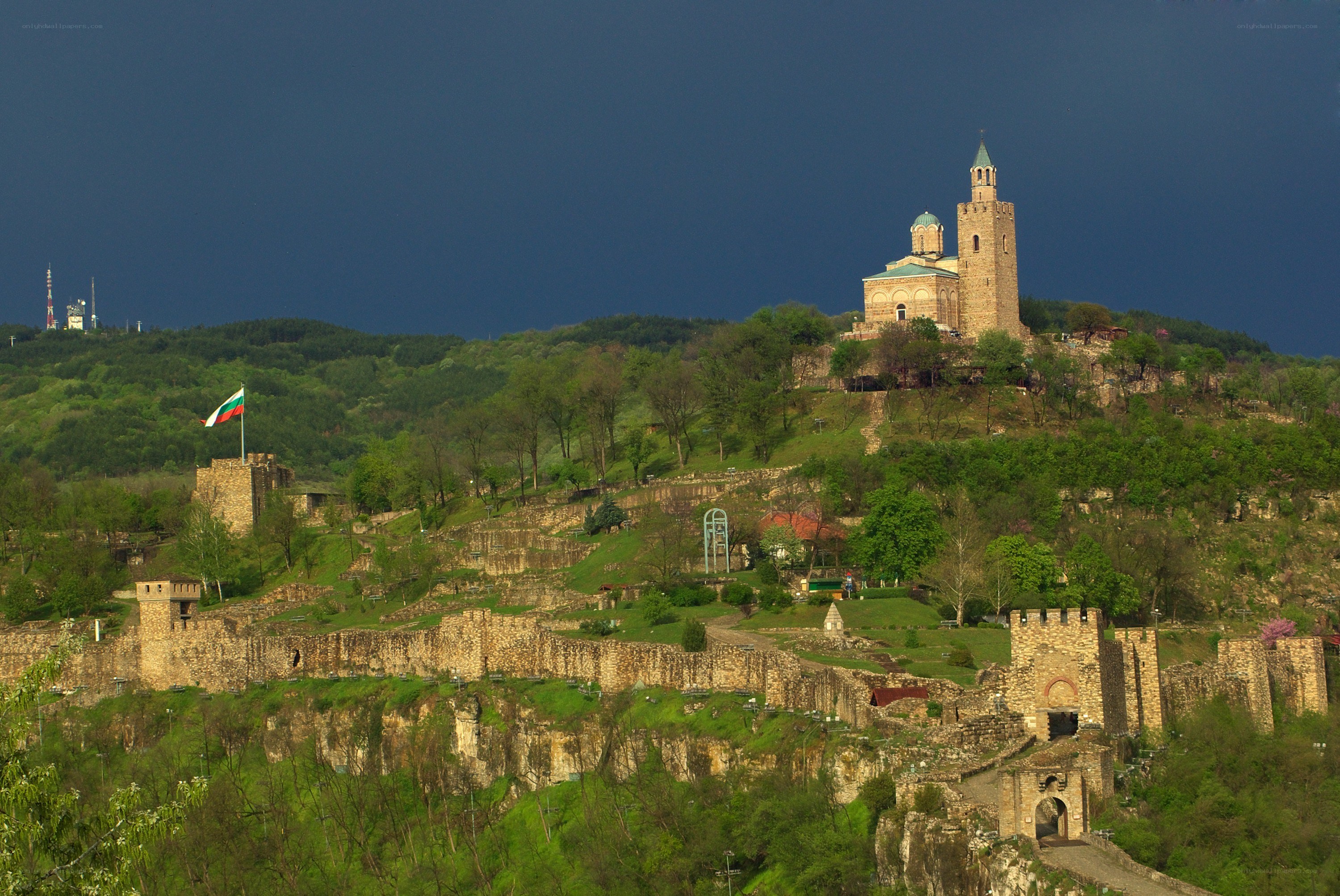 Medieval fortress on a hill