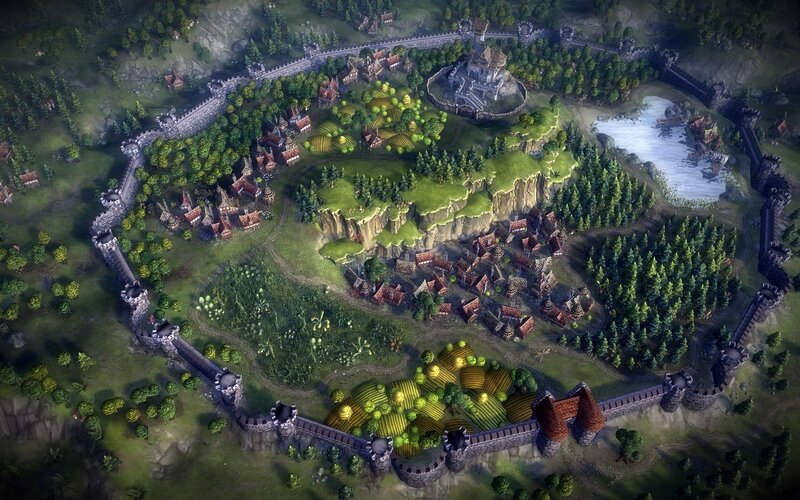 Medieval Fortress Town — Green