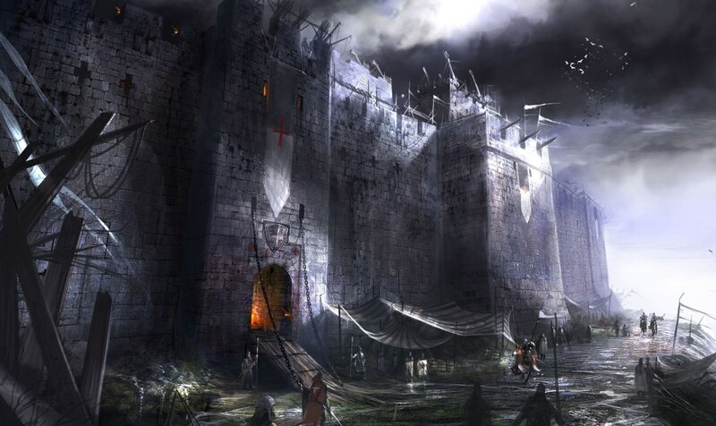 Medieval fortress under siege