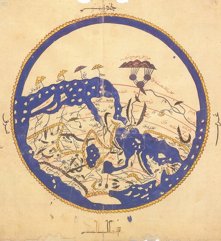 Medieval Islamic world map