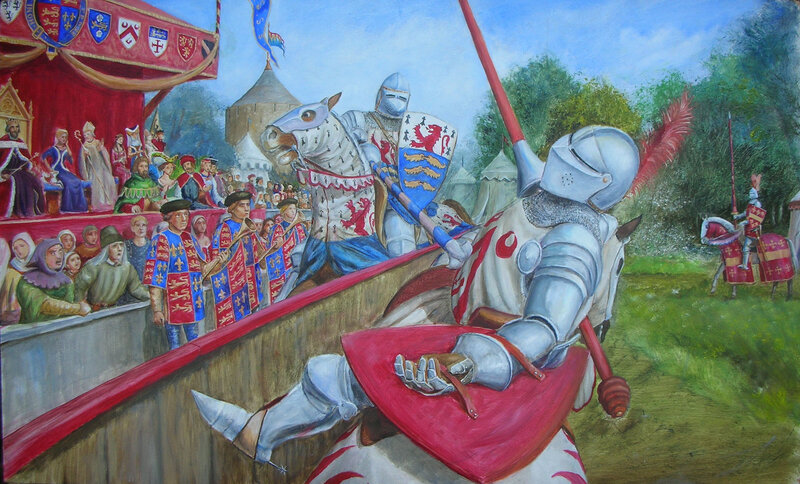 Medieval jousting tournament
