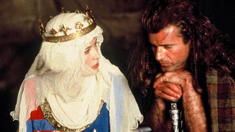 Medieval king and queen scene