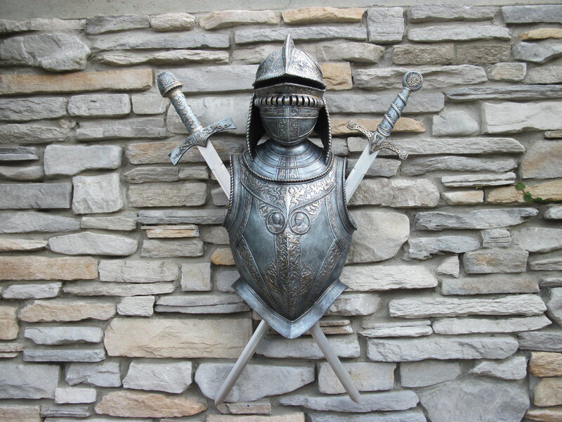 Medieval Knight Armor — Gray
