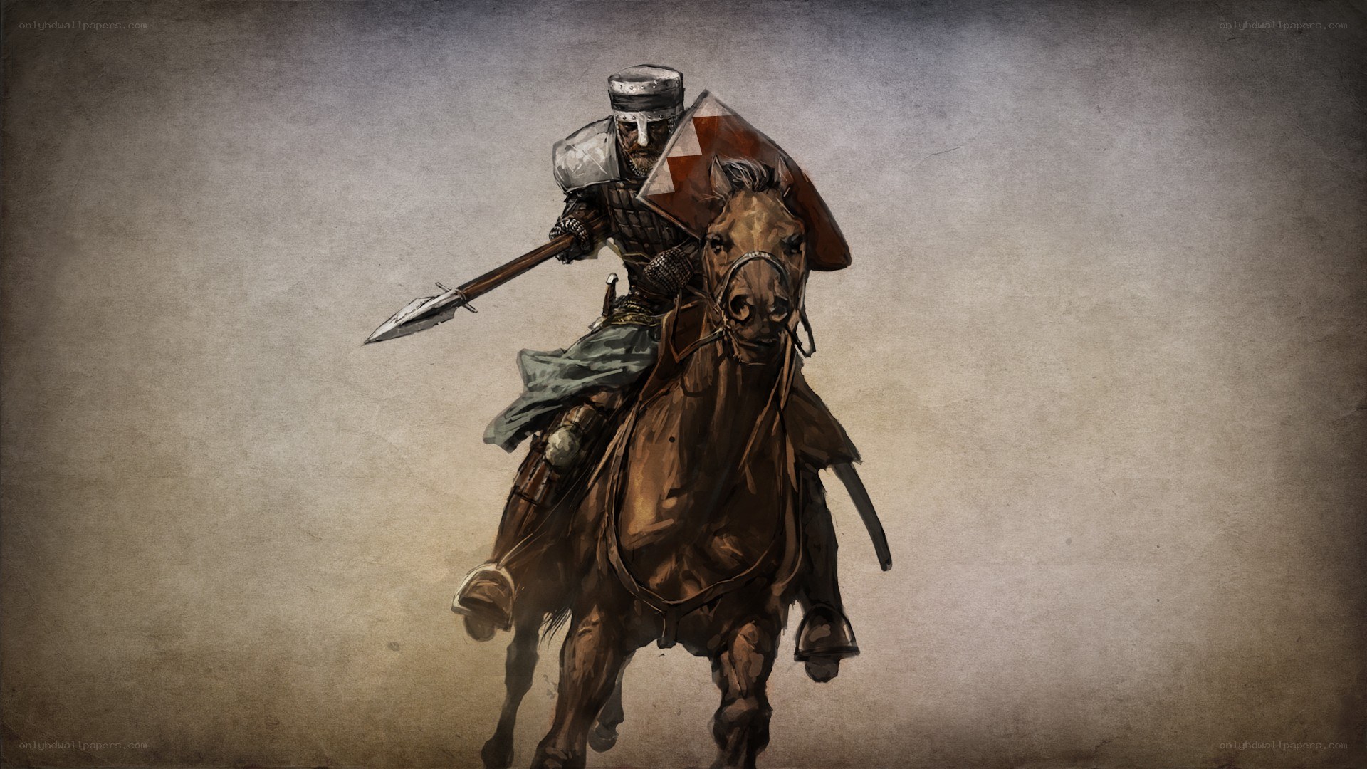 medieval knight on horseback