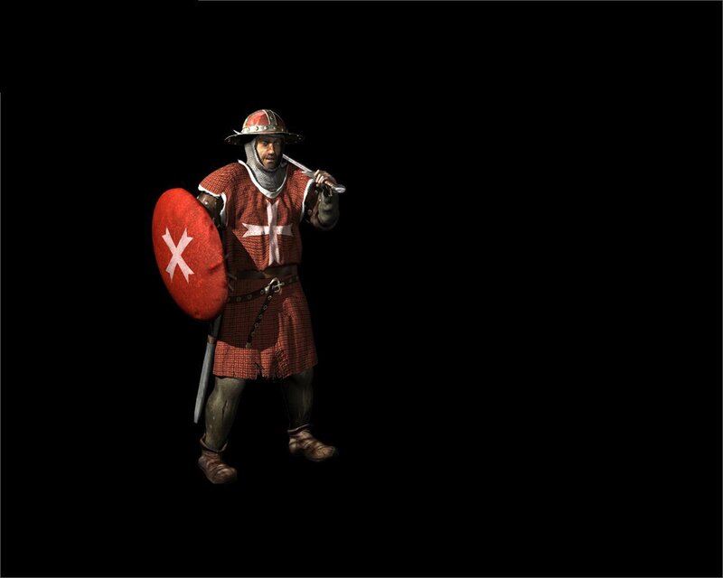 medieval knight with shield