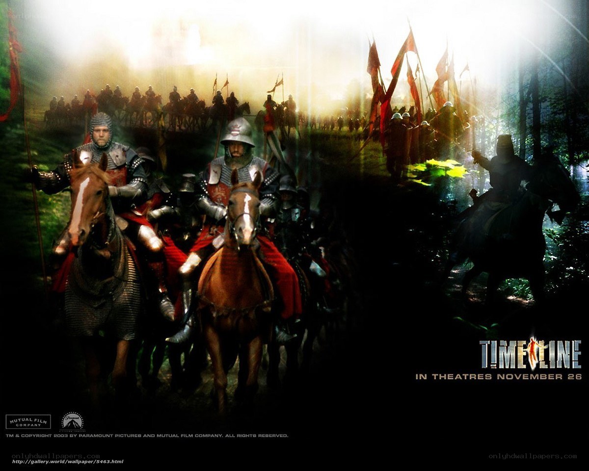 Medieval knights in battle