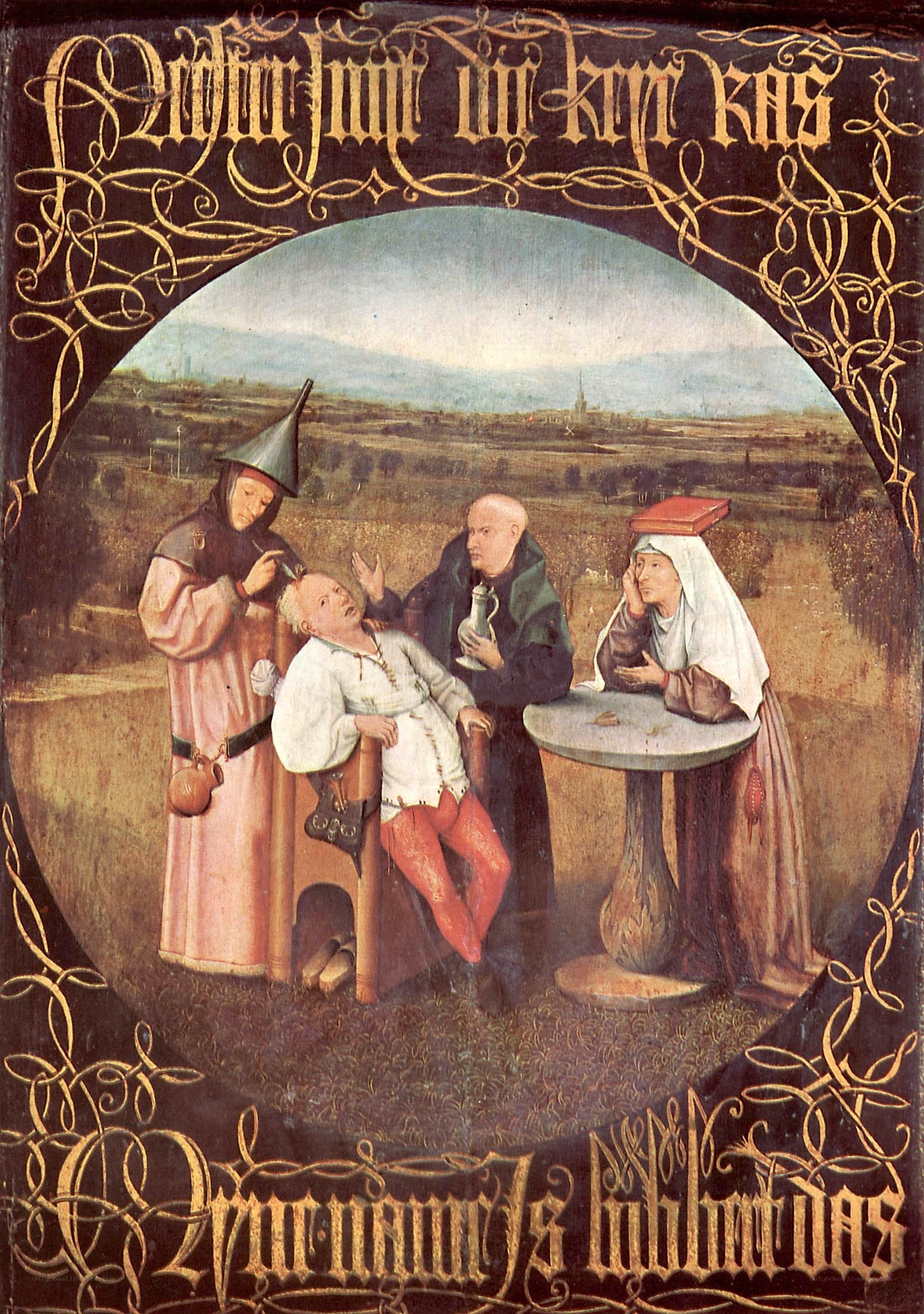 Medieval medical scene