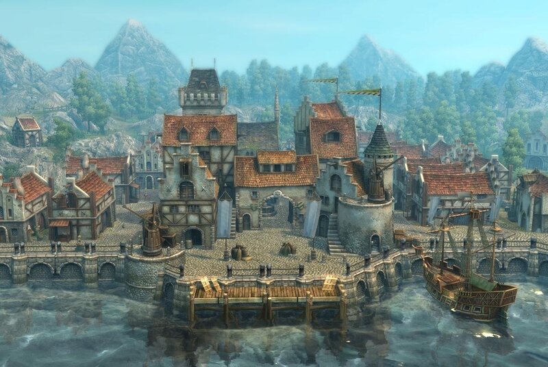 medieval port town