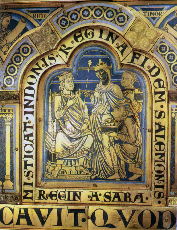 Medieval religious artwork panel