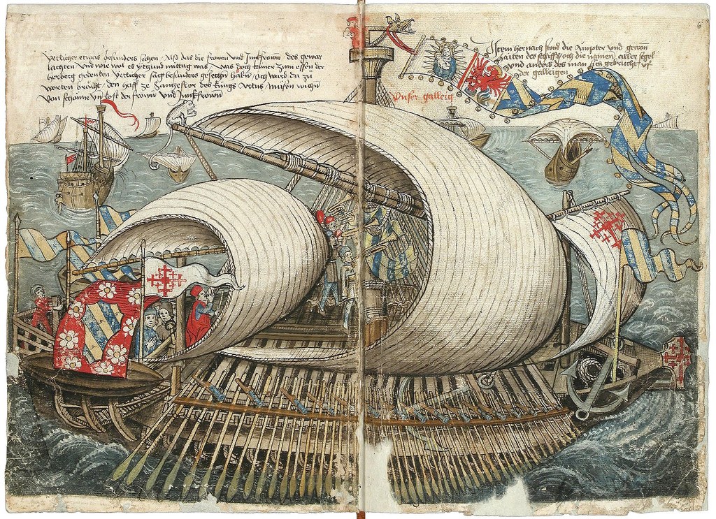 Medieval ship illustration