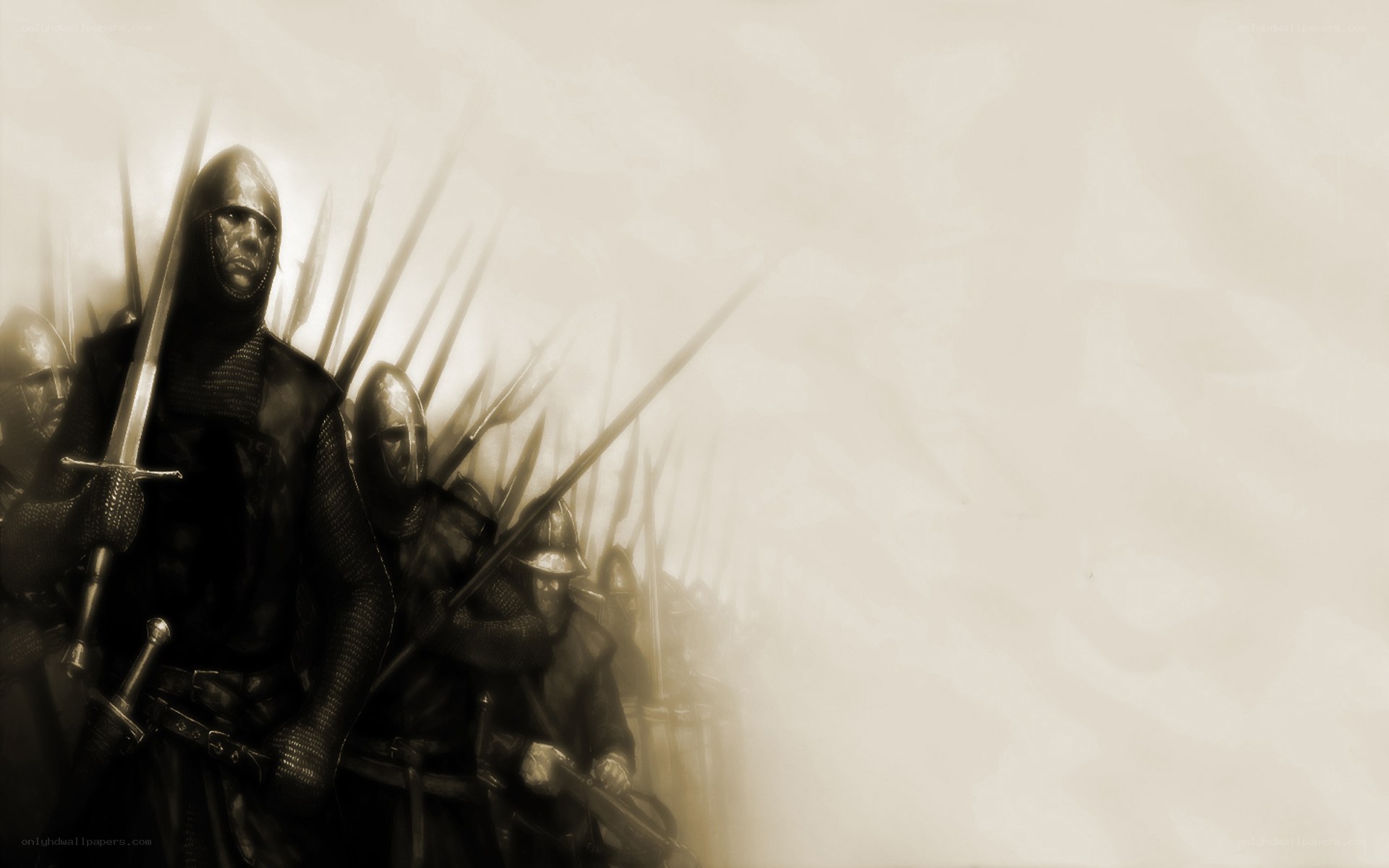medieval soldiers in formation
