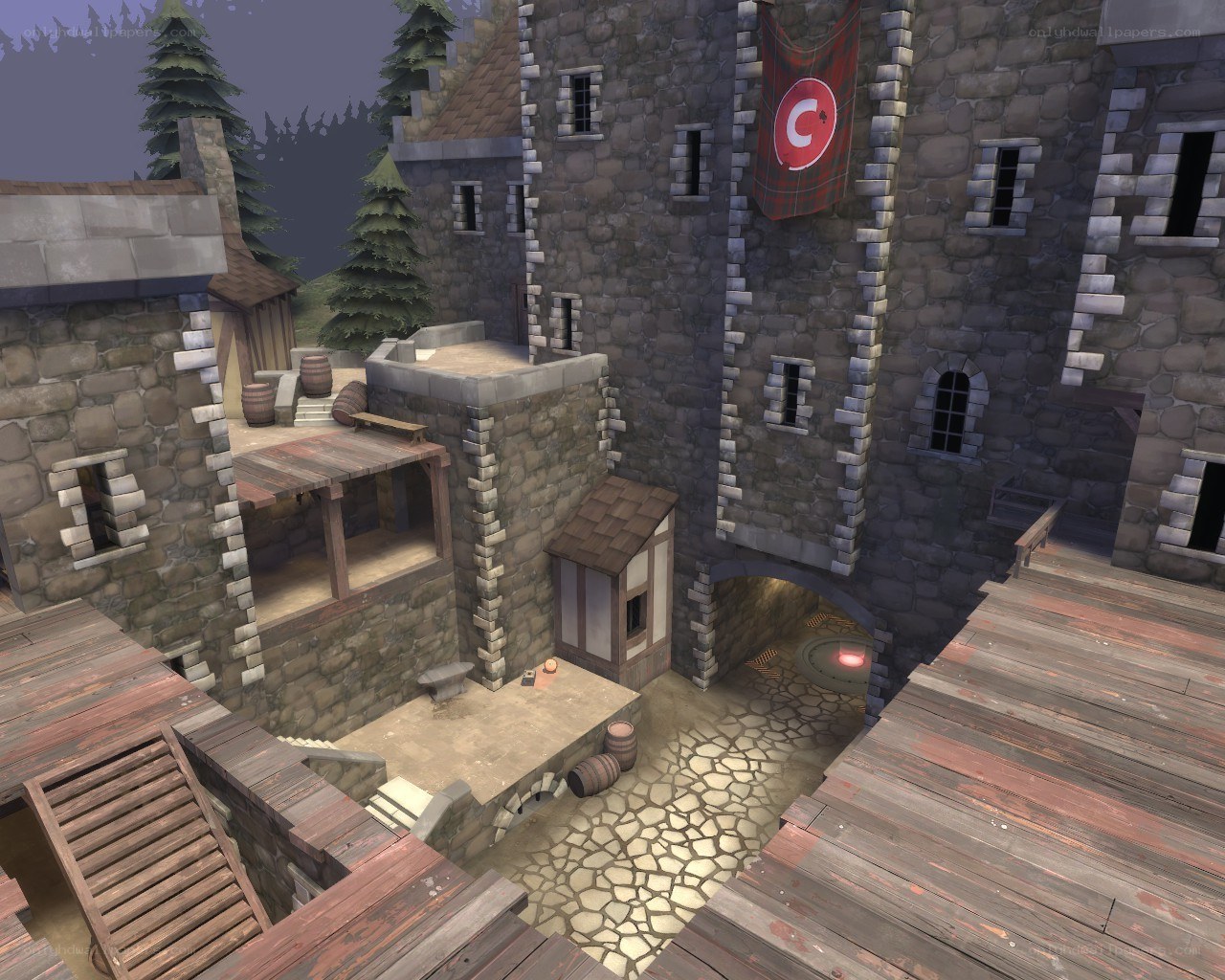medieval stone fortress